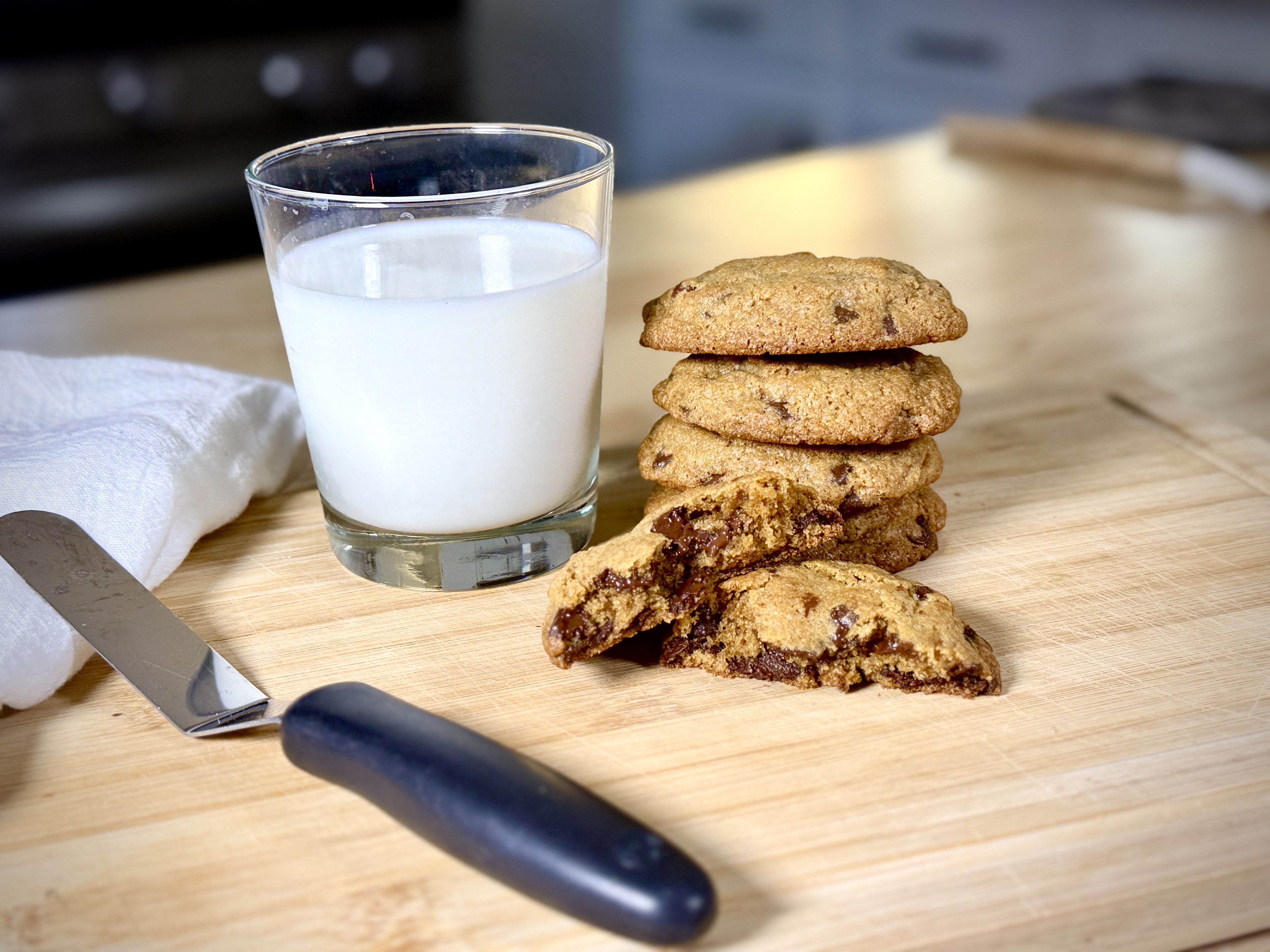 Brown Butter Chocolate Chip Cookies with Fresh Milled Flour