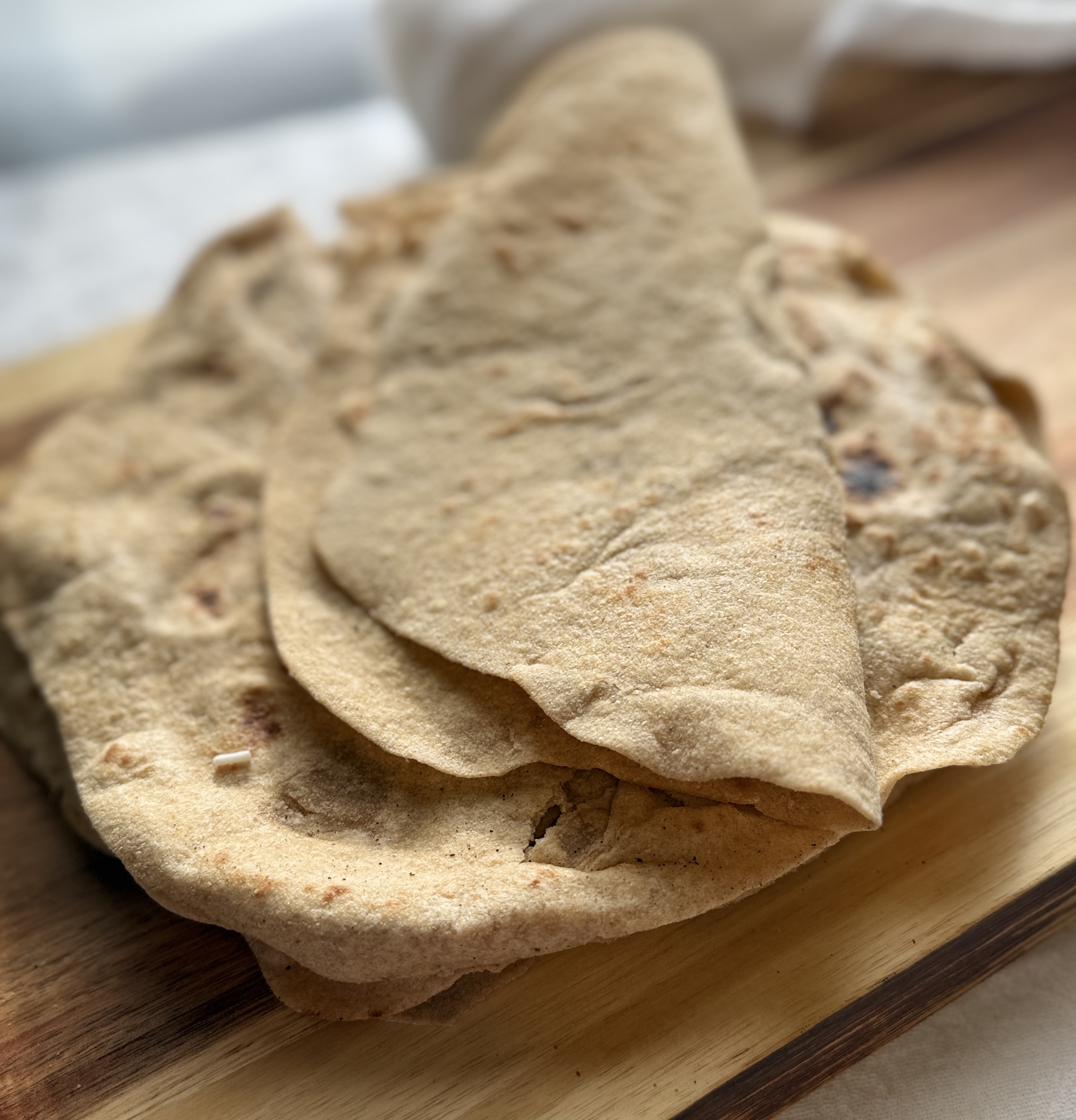 Homemade Flour Tortillas with Fresh Milled Flour